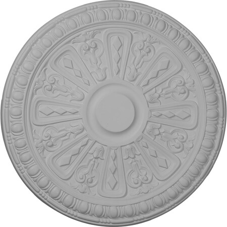 Ekena Millwork Raymond Ceiling Medallion (Fits Canopies up to 5 3/8"), 18"OD x 1 1/4"P CM18RA2